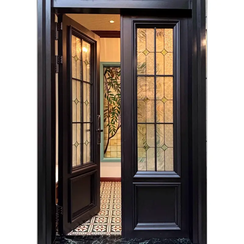 Portas de design artístico em liga de alumínio