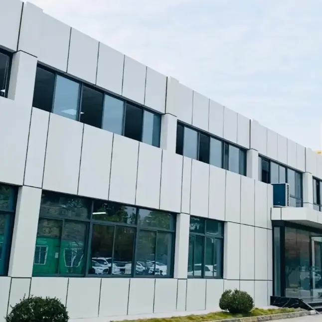 Paredes de cortina de painel único de alumínio plano convencional